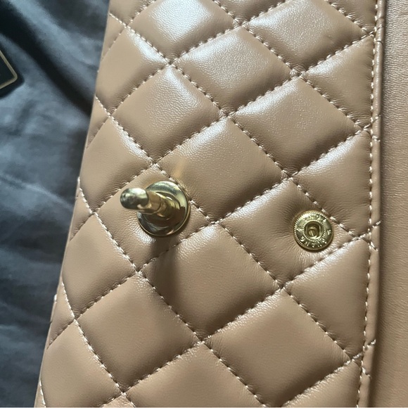 Quilted classic fashion chain bag double cc tan flap bag - Picture 5 of 8